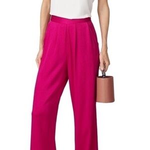 Never worn! Ramy Brook Dark Pink Iris Wide Leg Pants